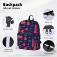 Uemuo The Statue Of Liberty Pattern Backpack for Work and Travel