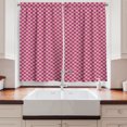thumbnail image 2 of Ambesonne Fashion Kitchen Curtains, Colorful Geometric Ornament, 55"x39", Pale Eggplant Grey Pink, 2 of 3