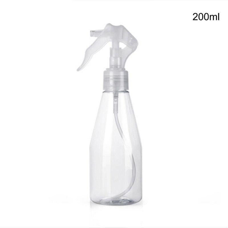 1PC 200ML Plastic Clear Spray Bottle Cleaning Water Garden Empty Mist Trigger 