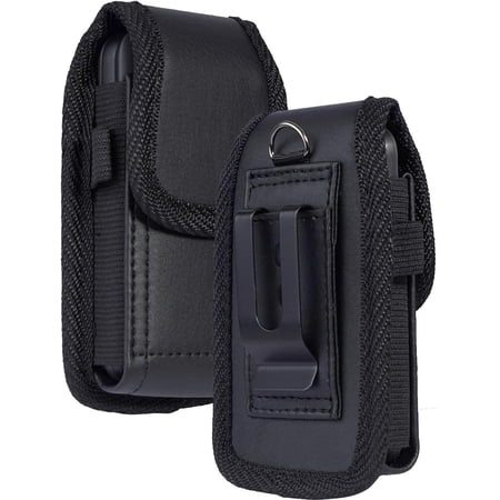 Flip Phone Case,with Belt Loop Clip Magnetic Closure Leather Wallet Case for Alcatel Go,TCL Flip 4/3, Blu Cingular Flex 2,Consumer Cellular IRIS, Nokia 2720 2760 2780,Leather