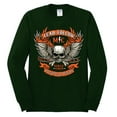 thumbnail image 2 of Wild Bobby, Lead Follow or Get The Hell Out Of The Way MC 1969 Motorcycle Pop Culture Mens Long Sleeve Shirt, Forest Green, Medium, 2 of 3
