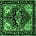 thumbnail image 1 of Ahgly Company Indoor Square Persian Emerald Green Traditional Area Rugs, 4' Square, 1 of 4