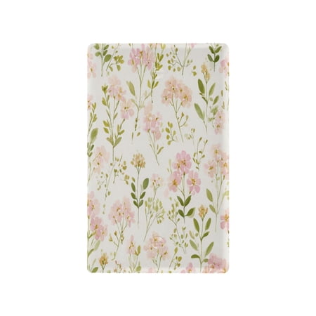 Unused Outlet Cover Switch Plate PC Material Electrical Outlet Covers Wall Plates with Screws Pinks and Greens Wildflowers