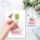 thumbnail image 3 of 8 estilos de pegatinas de pared para tartas de feliz cumpleaños, pegatinas de vinilo autoadhesivas impermeables para ventanas de PVC con globos, despegar y pegar, 3 of 9