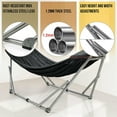 thumbnail image 3 of Tranquillo Universal 106" Double Hammock w/Adjustable Stand and Bag, Black, 3 of 12