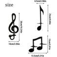 thumbnail image 2 of Samto Home Sol Anahtar Dekoratif Mumluk,elegant Music Note Wall Candleholders, 2 of 3