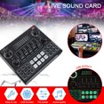 thumbnail image 4 of Live Sound Card 12 Electric Sounds 14 Effects Real Time Monitoring BT Accompaniment Microphone Set Mic Support for Broadcasting Recording Singing, 4 of 7