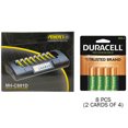 thumbnail image 1 of Powerex MH-C801D 8-Cell Charger & 8 AA Duracell Rechargeable (DX1500) Batteries (2500 mAh), 1 of 1
