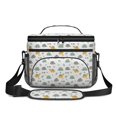 thumbnail image 2 of Dinosaur and Speech Bubble White Insulated Lunch Box for Women Men, Medium Leakproof Cooler Bag with Adjustable Strap, 10"x6.7"x8", 2 of 6