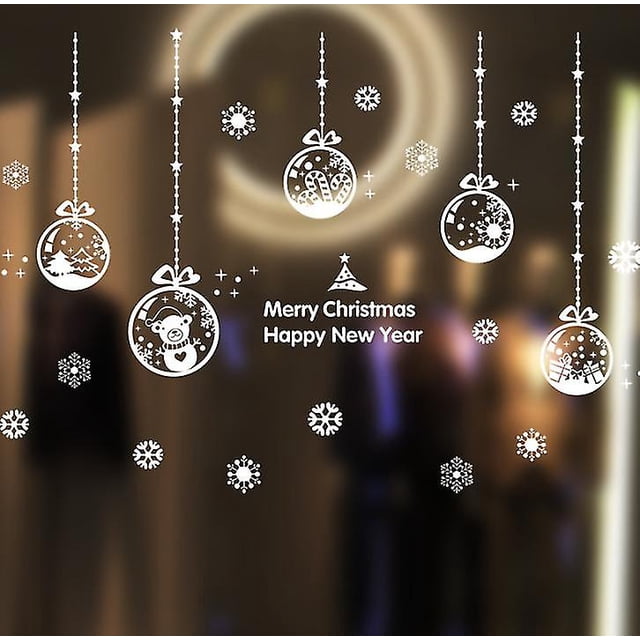 Pegatinas navideñas Sin pegamento Pegatinas electrostáticas Pegatinas decorativas navideñas
