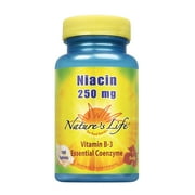 Nature's Life Niacin 250 mg | Vitamin B3 Supplement | Healthy Blood Lipid and Skin Support | Lab Verified | 100 Tablets