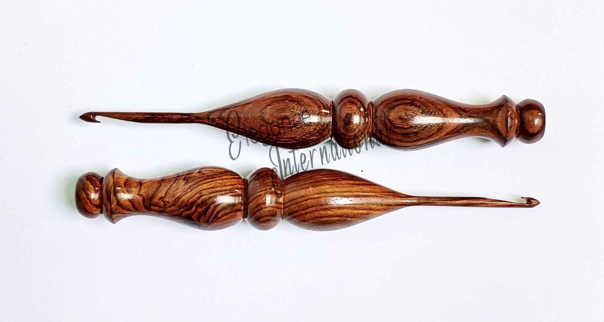 Wooden Crochet Hooks Set of 13-3.5mm to 12mm - Rosewood Crochet Hooks for Arthritic Hands - for Crocheting & Knitting - Ergonomic Soft Grip Handle Crochet Hooks - Gifts for Her(Dsg3,Hooks,Bowl,Stand)