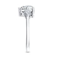 thumbnail image 3 of Rosec Jewels 2 Carat Lab Grown Diamond Heart Engagement Ring - EF-VS Quality Certified - Gift For Special Occasions, 925 Sterling Silver, US 4.00, 3 of 8
