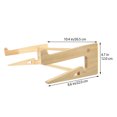 thumbnail image 3 of HLONK Laptop Wooden Stands Portable Notebook Riser Holder Laptop Heightening Support, 3 of 8
