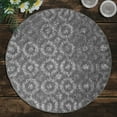 thumbnail image 6 of Silver Gray Beaded Placemats Pack of 1 for Dining Coffee Table Scratch Heat Stain Resistant Charger Kitchen Decor Durable Tablemats - Fall Autumn Thanksgiving Holiday - 14 Inches, 6 of 8