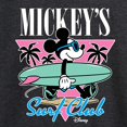 thumbnail image 3 of Disney - Mickey & Friends - Mickey's Surf Club - Miami Retro Colors - Women's Lightweight French Terry Long Sleeve Shirt, 3 of 5