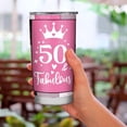 thumbnail image 5 of 50th Birthday Gifts for Women Tumbler - Happy 50 Year Old Birthday Gift - 1973 Birthday Gifts - 50th Birthday Decorations for Her-20 OZ, 5 of 6