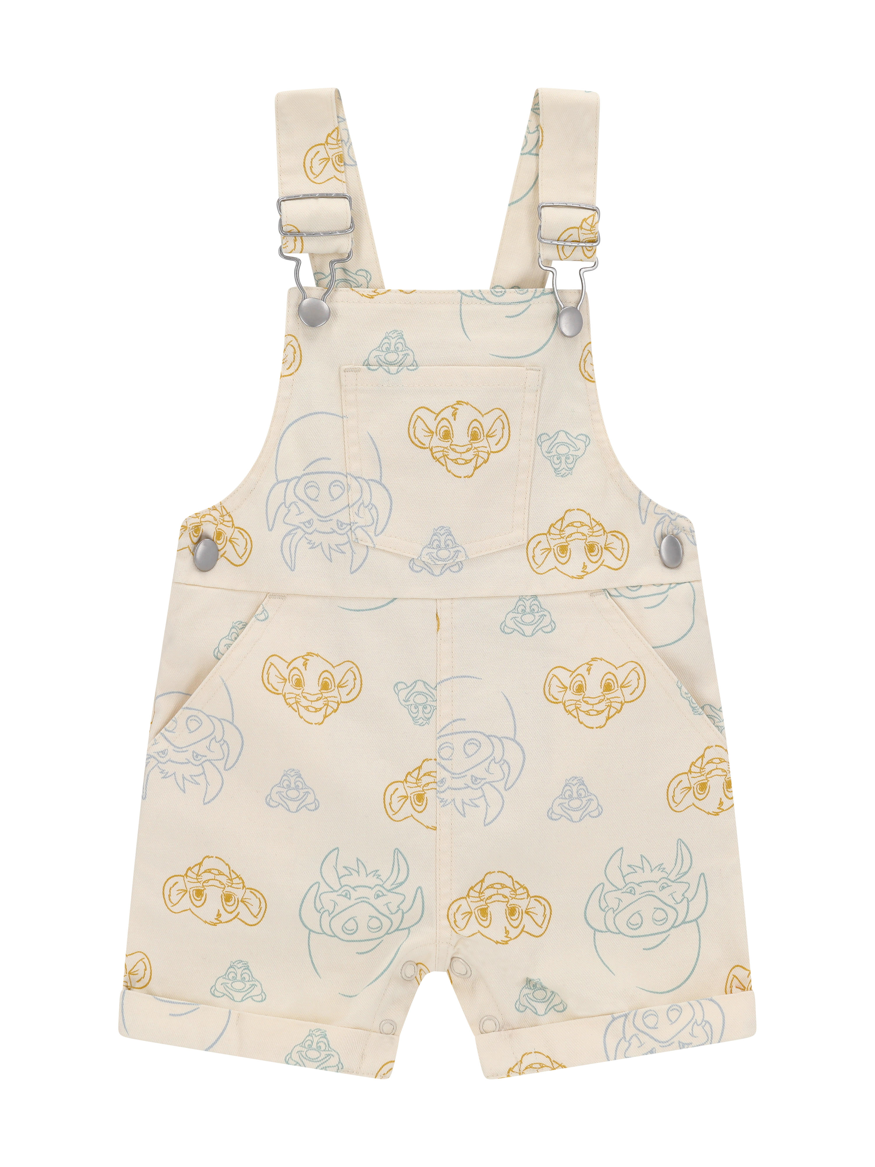 Disney Lion King Baby Boy 2 piece Shortall Set, Sizes 0/3 Months-24 Months