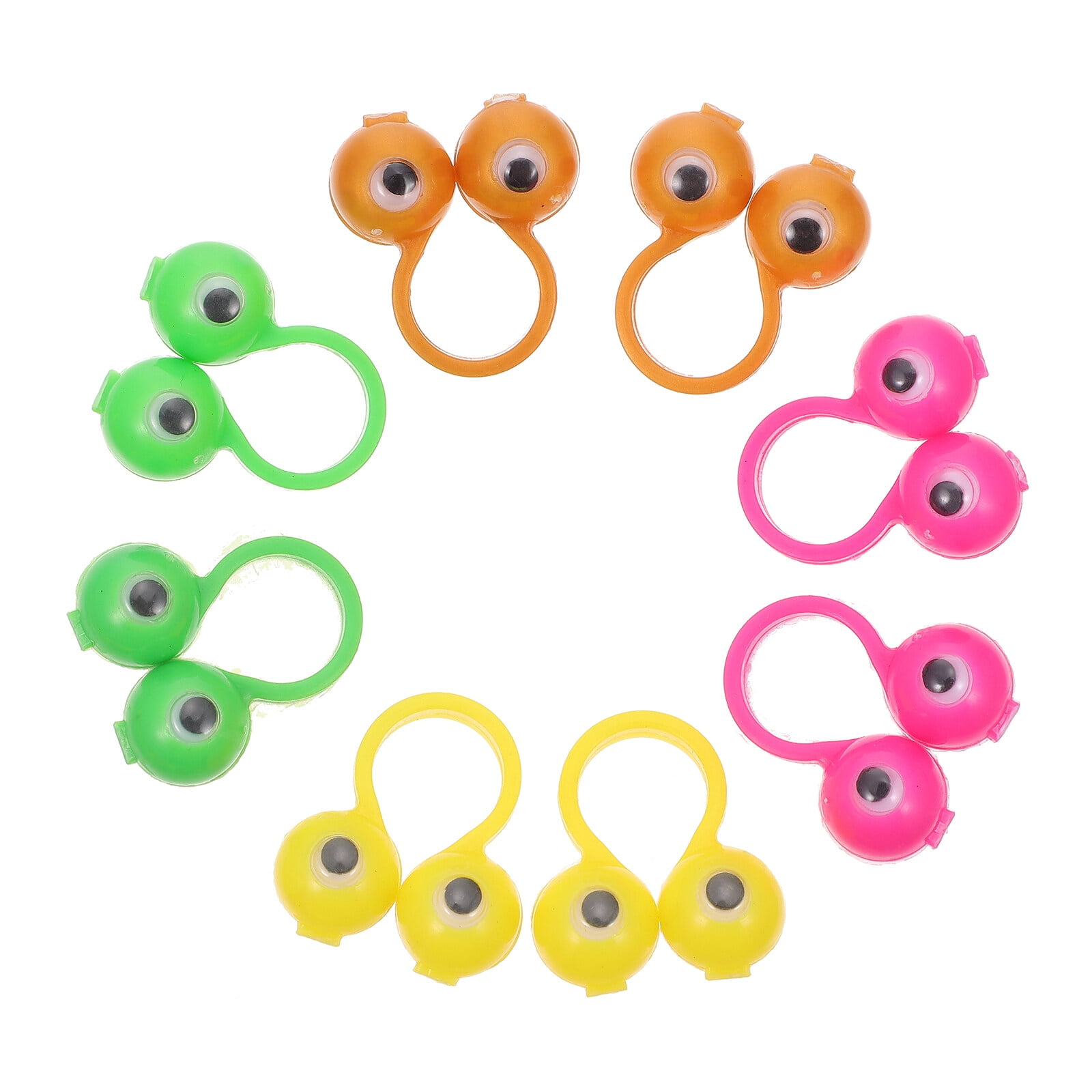 50Pcs Big Eye Finger Puppets Eyes Rings Eyeball Rings Finger Toys