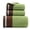 Green, variant on Woahu American Soft Linen Premium 3 Piece Towel Set,1 Bath Towel 1 Hand Towel 1 Washcloth,,600 Gsm 100% Cotton Turkish Towels for Bathroom, Green Towel Set