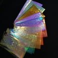 thumbnail image 4 of 11Pcs/Set Aurora Effect Nail Cube Sticker DIY Colorful Foil Film Sparkling Glass Ice Cube Decoration for Manicure, 4 of 8