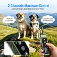 thumbnail image 4 of Dog Shock Collar with Remote Control for 2 Dogs, 4300FT Dog Training Collar for 5–120 lbs Small Medium Large Dogs, Waterproof Rechargeable, No-Shock Mode, Security Lock, Beep, Vibration, Shock, 4 of 10