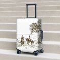 thumbnail image 4 of Cauagu Cowboys Riding A Horse Near A Tree Print Travel Luggage Cover,Travel Dust-proof Suitcase Cover Softside Suitcase Protector for 18-32inch,Not Included Suitcase, 4 of 8