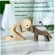 thumbnail image 4 of Decoración familiar para cachorros para hombres, tallado en madera para perros, artesanías, decoración de escritorio, decoración del hogar oso de fresa Electrónica, 4 of 4