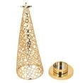 thumbnail image 1 of Candle Holder, Exquisite Dual Use Unique Aluminum Alloy Candlestick Gold  for Offices, 1 of 8