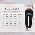 thumbnail image 2 of TEMOFON Sweatpants Casual Joggers Fall Trend Ladies Black Sweatpants Elastic Cuffs Straight Leg Comfy Jogger Pant L, 2 of 8