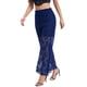 thumbnail image 4 of Pincandy Women's High Waist Lace Wide Leg Casual Pants, Loose Fit, Elastic Waistband, Daily & Party Wear, 4 of 5