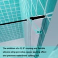 thumbnail image 3 of ES-DIY 34-35.5 in. W x 72 in. H Pivot Frameless Shower Door in Chorme Finish with Clear Glass, 3 of 7