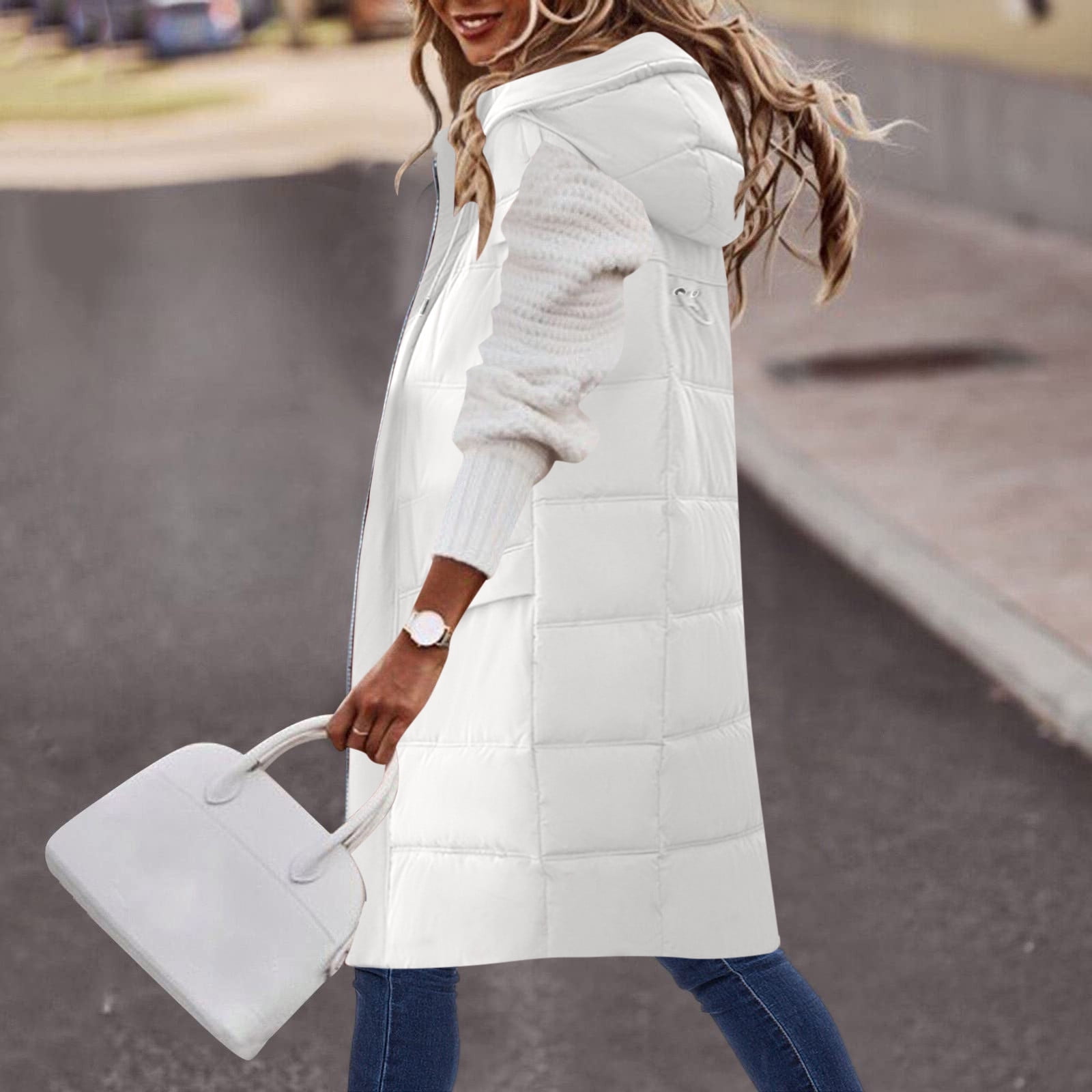 EGNMCR Doudoune Sans Manches pour Femmes, Parkas Sans Manches pour ...
