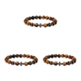 thumbnail image 3 of Qarigey Pulseras de obsidiana con cuentas de piedra Natural para hombre, resistente al desgaste, brazaletes de joyería para mujer, de ojo de Type1 NO1, 3 of 6