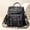 Black, variant on PRIYAL PU Leather Small Backpack for Women | Fashion Tassel Ladies Small Diaper Bag - Mini Backpack Purse Suitable for Travel, Work