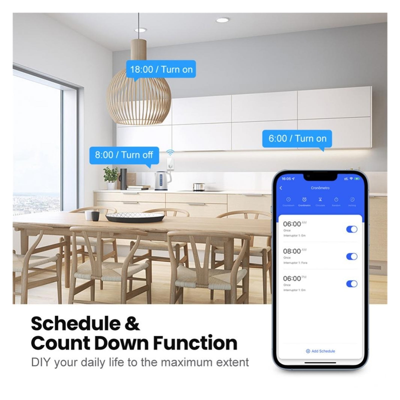 Tuya Zigbee Smart SwitchSocket 16A Glass Panel APP Control Works with Home ,Trusted and Reliable