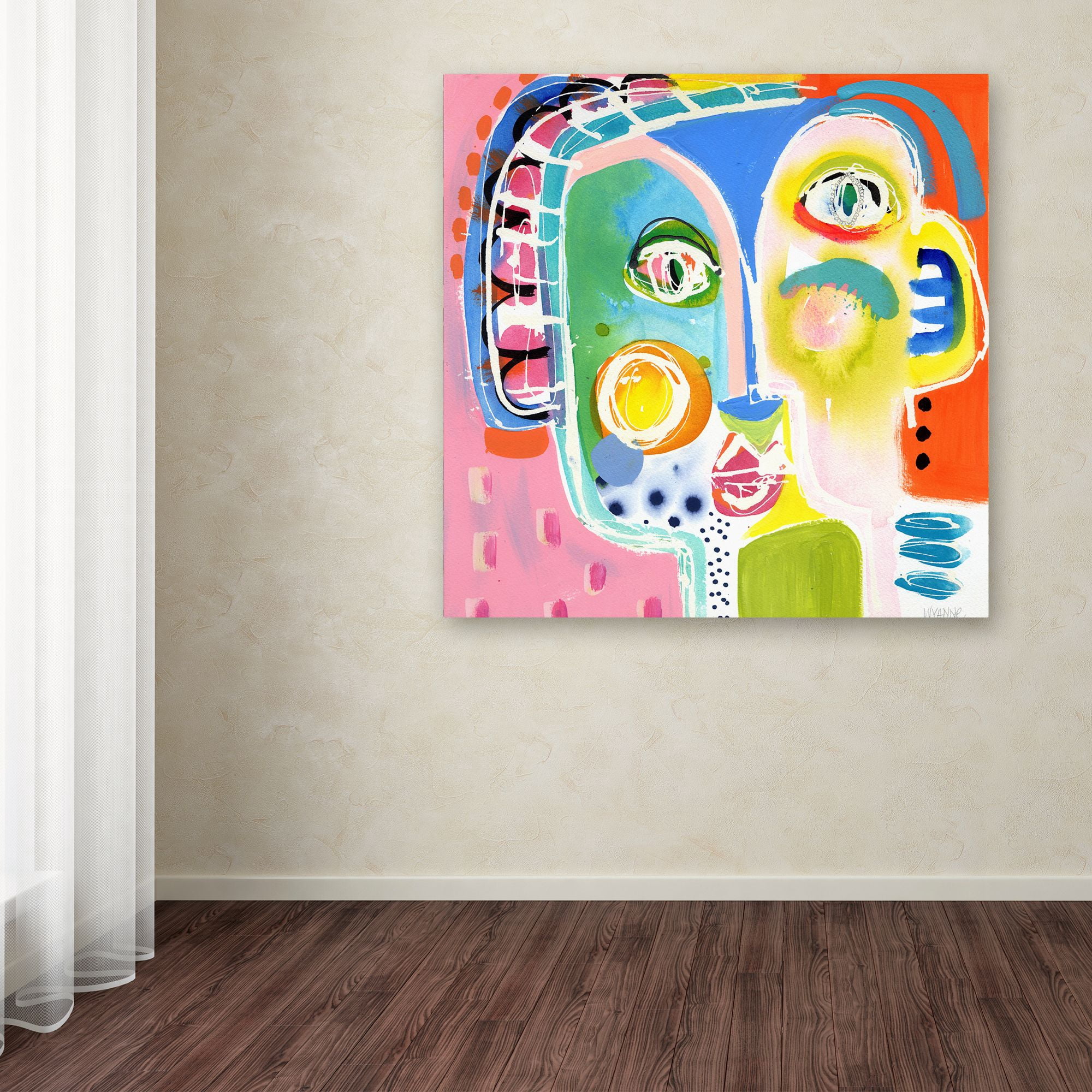 Trademark Fine Art 'Awkward Moment' Canvas Art by Wyanne
