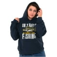 thumbnail image 3 of Fishermen Only Happy When I'm Fishing Hoodie Sweatshirt Women Men Brisco Brands S, 3 of 6
