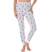 Women's Waffle Printed Thermal Pant