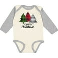 thumbnail image 3 of Inktastic Country Christmas Plaid Trees Boys or Girls Long Sleeve Baby Bodysuit, 3 of 5