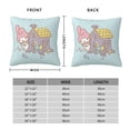 thumbnail image 6 of Kuromi and My Melody Throw Pillow Cover Decoration Pillow Case Cushion for Home Sofa Couch 16"x16", 6 of 7