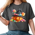 thumbnail image 5 of Godom Fall Pumpkin Shirts Womens Casual Autumn Graphic Tees Halloween Tops, 5 of 7