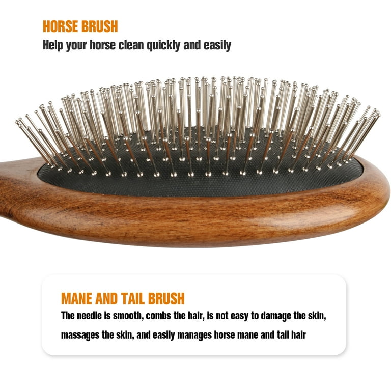 World Class Handmade Equine Mane and Tail Horse Brush. Professional Horse  Grooming Comb. Easily Detangle and Separate the Mane and Tail for Easier  Grooming. Comfortable, Durable and Easy to Use! 