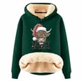 thumbnail image 1 of WILLBEST Sudadera con Capucha y Estampado Navideño Vaquero para Mujer, Estilo Femenino y Festivo, Talla 918 XXX-Grande, 1 of 4