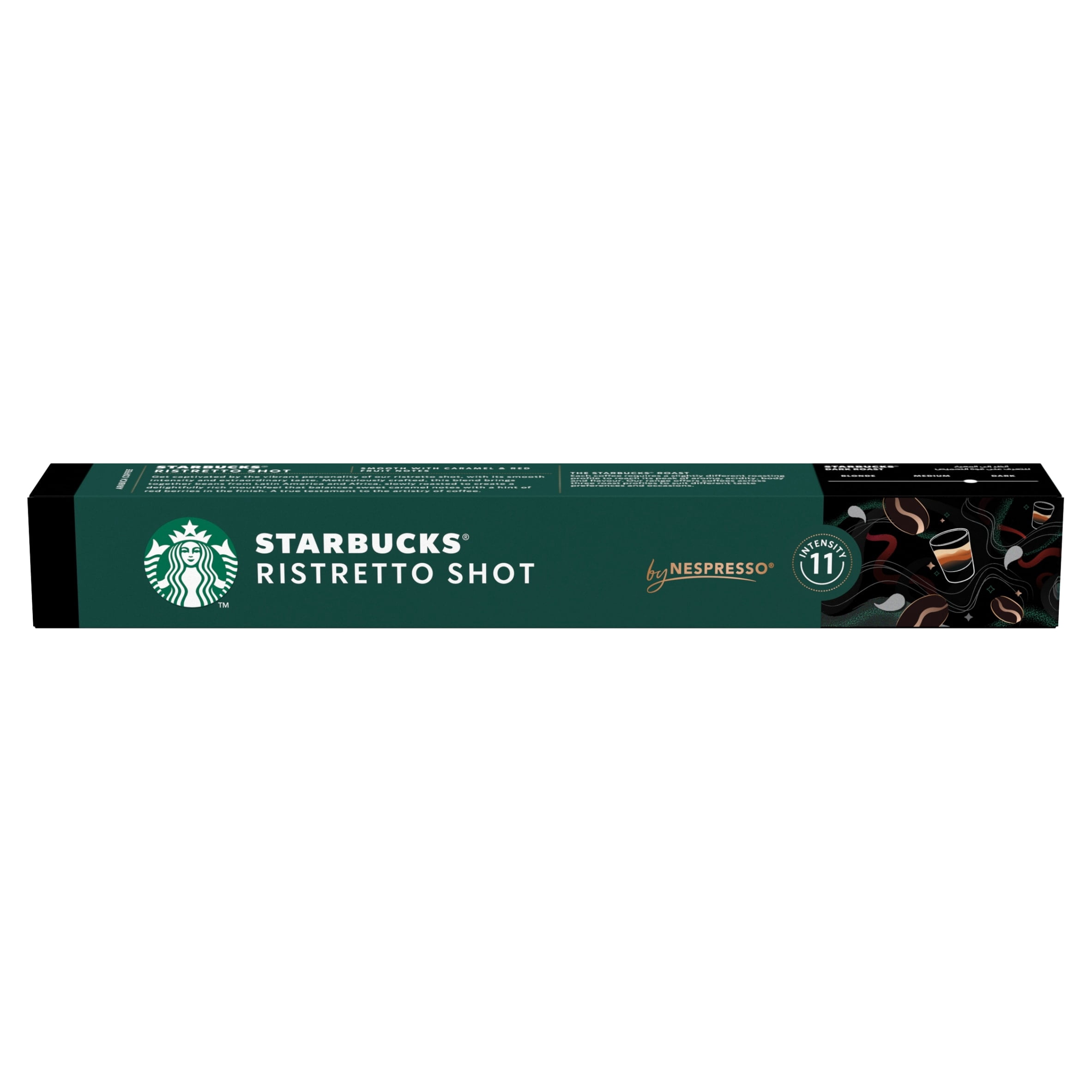 Starbucks by Nespresso Ristretto Shot 10 Coffee Capsules 57g, Imported from Britain