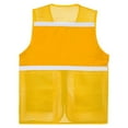 thumbnail image 3 of inlzdz Safety Vest for Men Women High Visibility Vest Safe Reflective Top Reflective Strips Work Earthy Yellow 175, 3 of 6