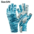 thumbnail image 2 of Guantes sin dedos para pesca con protección UV, guantes SPF para hombres y mujeres para pescar, Kayak, remo, senderismo, navegación, guantes de remo, 2 of 7