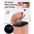thumbnail image 4 of XF XINFENG 13 Gallon Step Trash Can with Lid, 50 Liter Stainless Steel Pedal Garbage Bin with Removable Inner Bucket for Kitchen Office Bedroom,Pink, 4 of 8