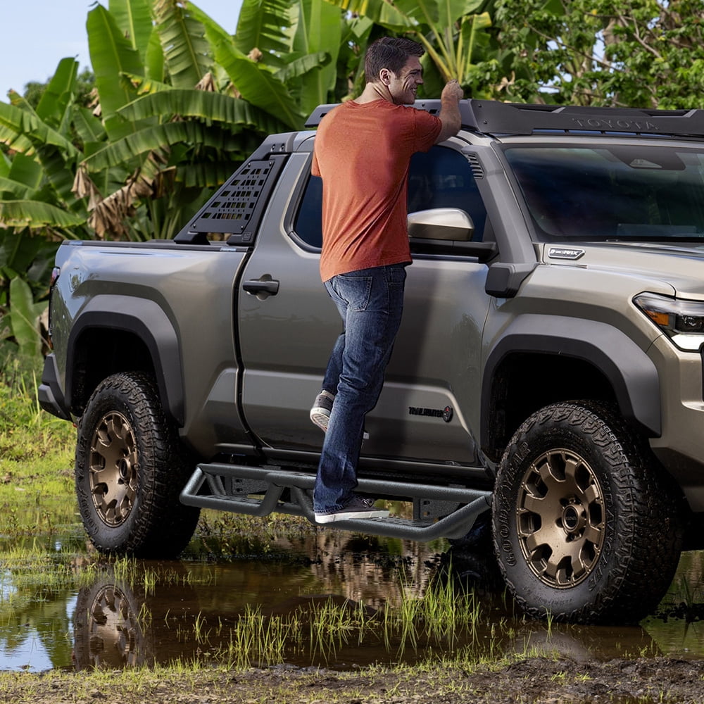 6" Running Boards for 2024-2026 Toyota Tacoma Double/Crew Cab Drop Step Nerf Bar
