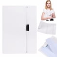 thumbnail image 2 of Clipboard Folder, A5 Foldable Clipboard with Vertical Clip, 360 Degree Foldable Binder Clipboard with Strap, File Cover Work Folder Clipboard for Business Meetings, Lecture, Offices,White, 2 of 9